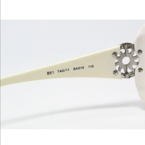 BVULGARI 8517 White Oversized Square Sunglasses - Picture 6 of 6